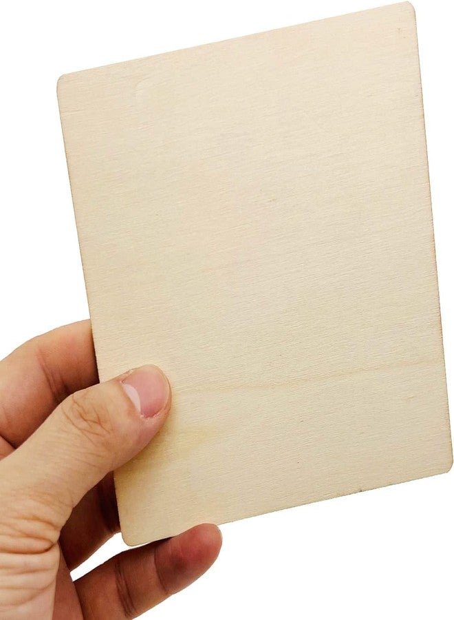 LET'S DIY ألواح خشبية مربعة مقاس 5 بوصات من خشب الصنوبر MDF للراتنج، والماندالا، والحرق على الخشب، وفن ليبان، وديكور المنزل - هدية للأولاد والبنات (عبوة من 5 قطع) - Image 3